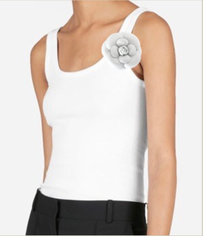 Tanks with flower brooch - Image 2